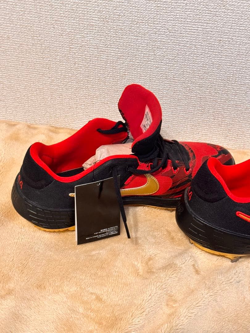 NIKE カスタムオーダー スパイク レッド×ブラック／新品未使用（箱なし）