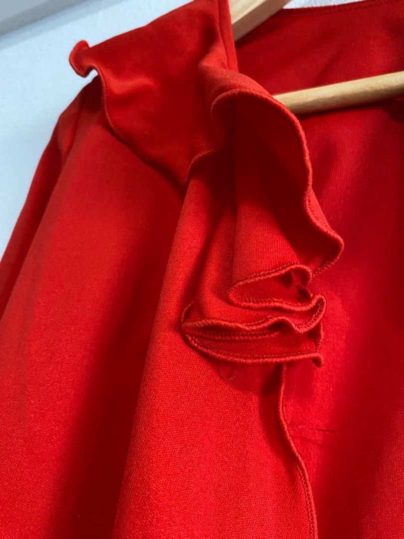 ⭐️ソニアジョーンズ⭐️ タグ付新品 長袖ボレロ フラメンコ フリル 赤