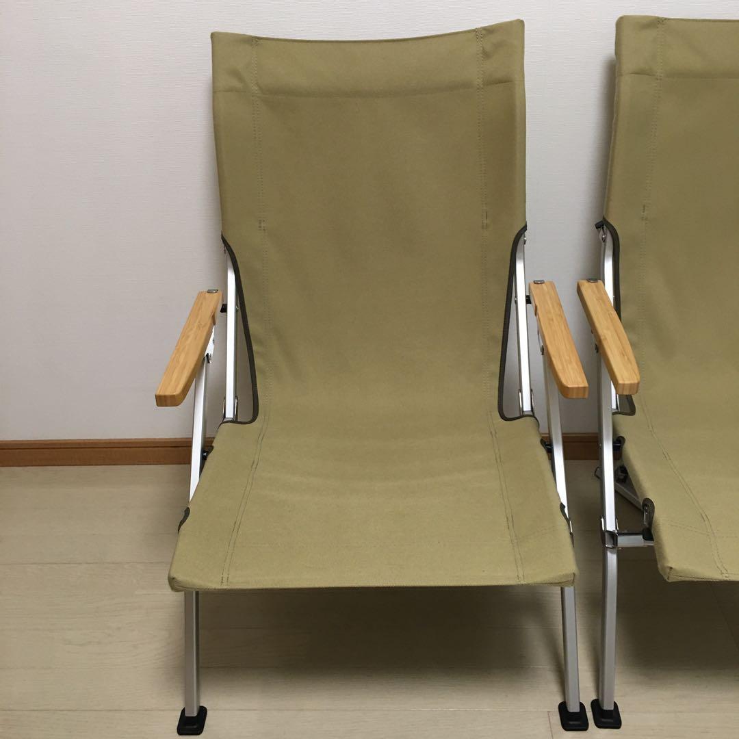 【室内利用のみ・ケース未使用】スノーピーク ローチェア30 カーキ 2脚セット