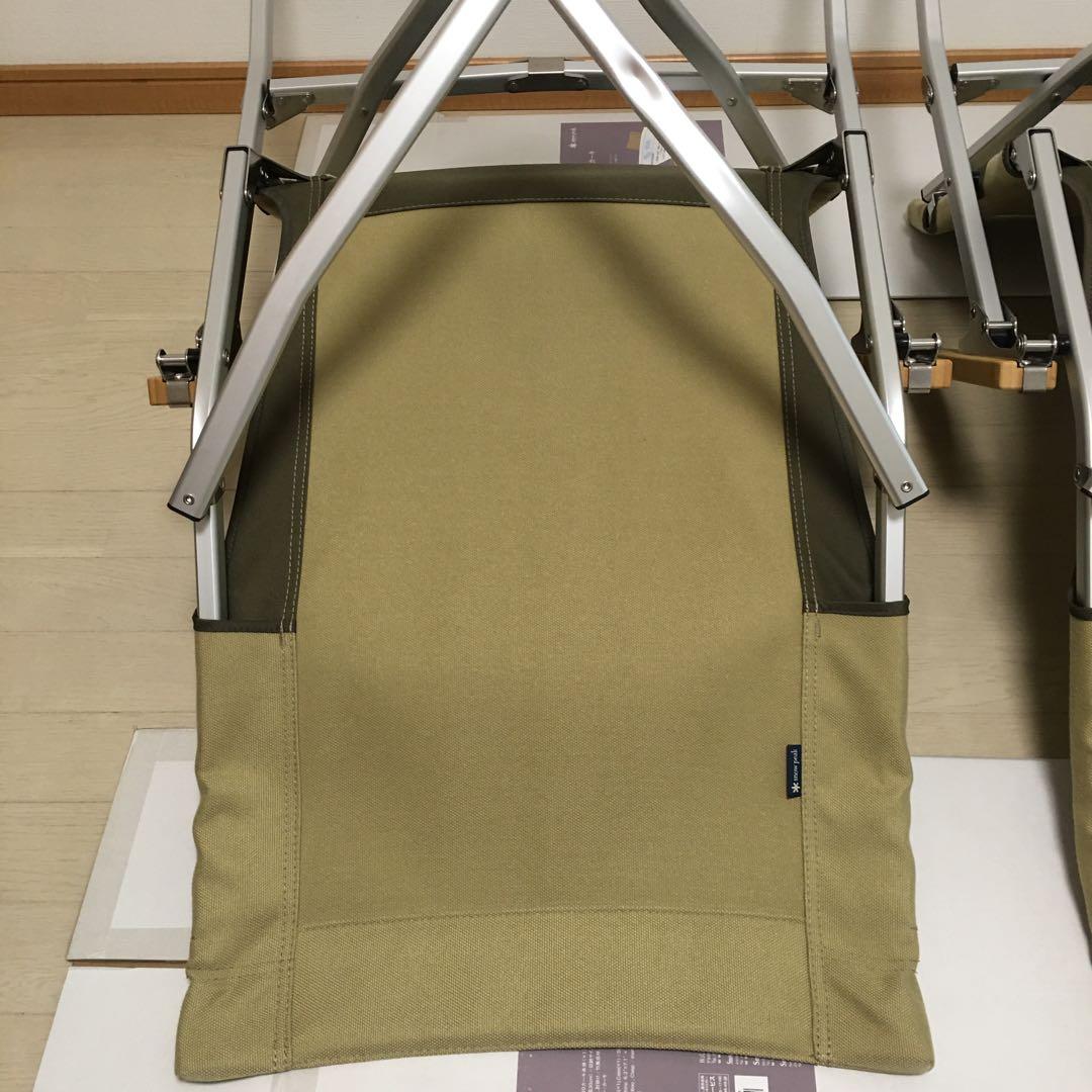 【室内利用のみ・ケース未使用】スノーピーク ローチェア30 カーキ 2脚セット
