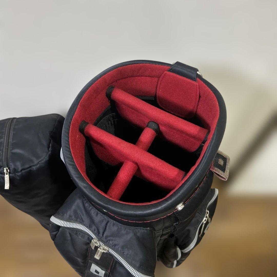 ONOFF　オノフ　キャディバッグ　ブラック×レッド