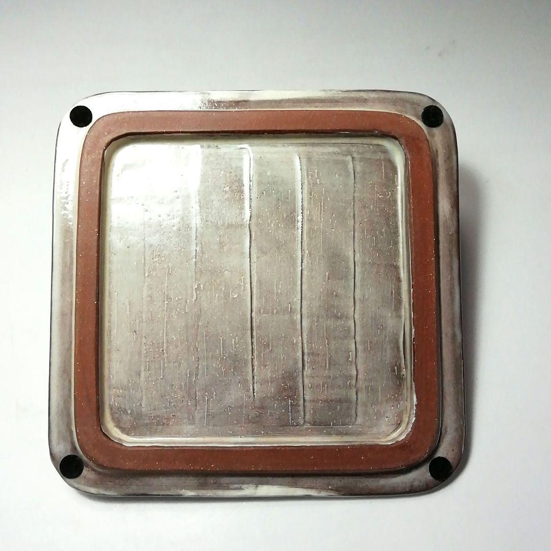 Ｓ７１３　水指　『紫三島』『森里秀夫』　共箱　 茶道具