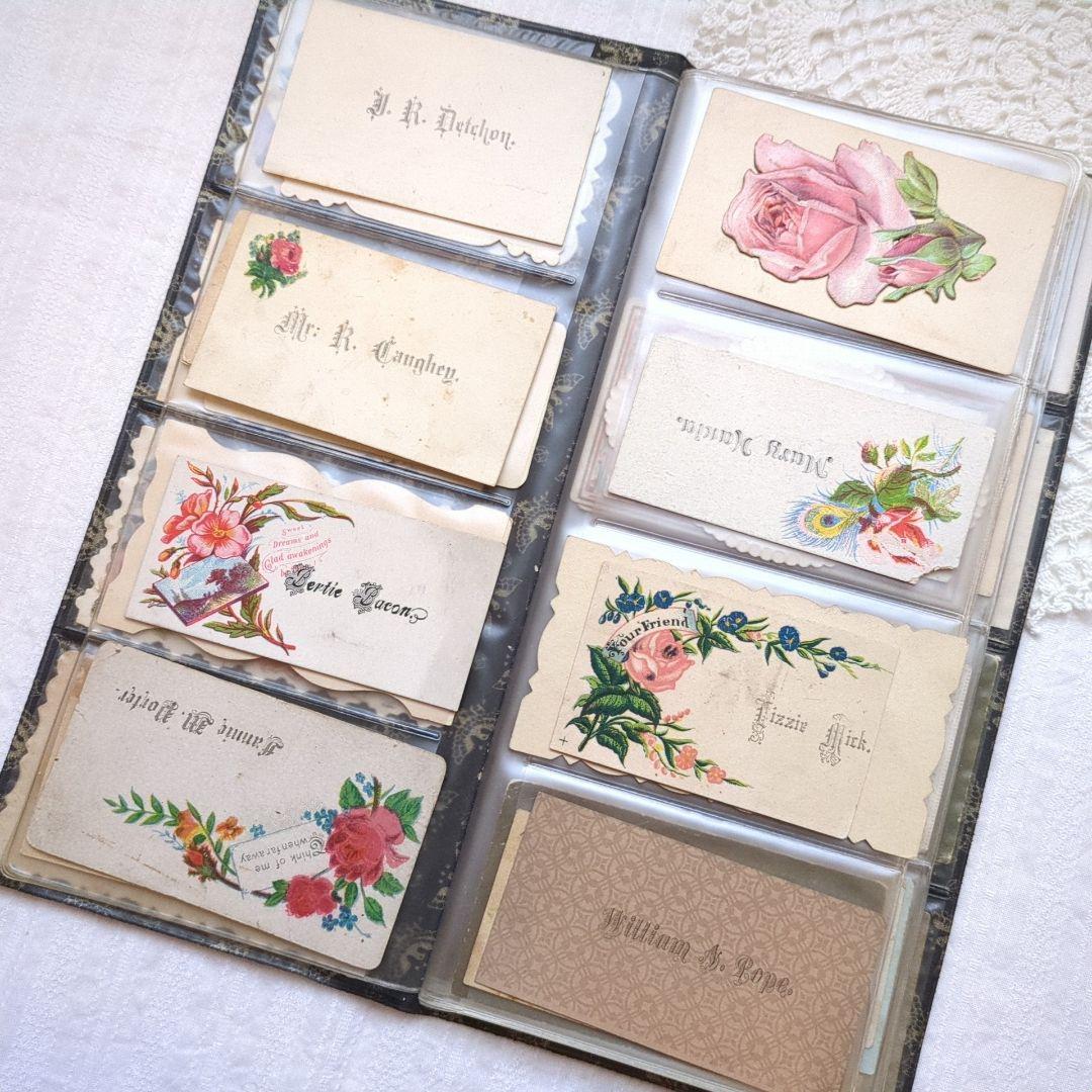 激レア118枚コーリングカードおまとめ クロモス アンティークヴィクトリアン洋書