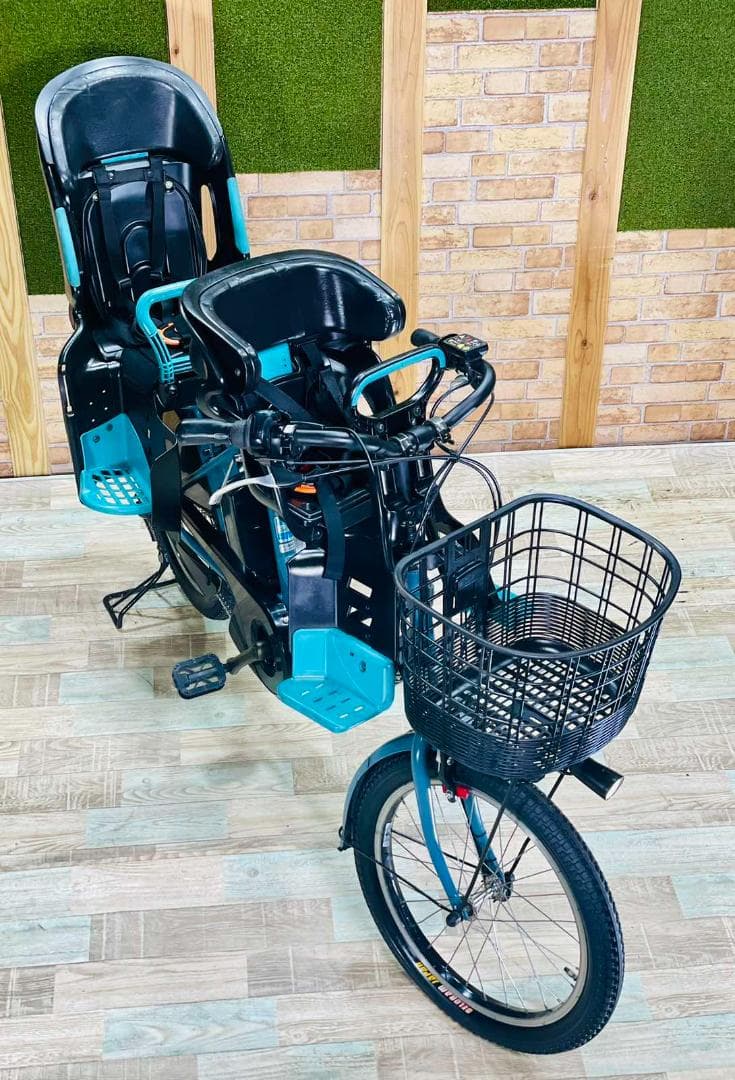 愛知静岡配送可　極上バビー ヤマハ子供乗せ電動アシスト自転車 H1412