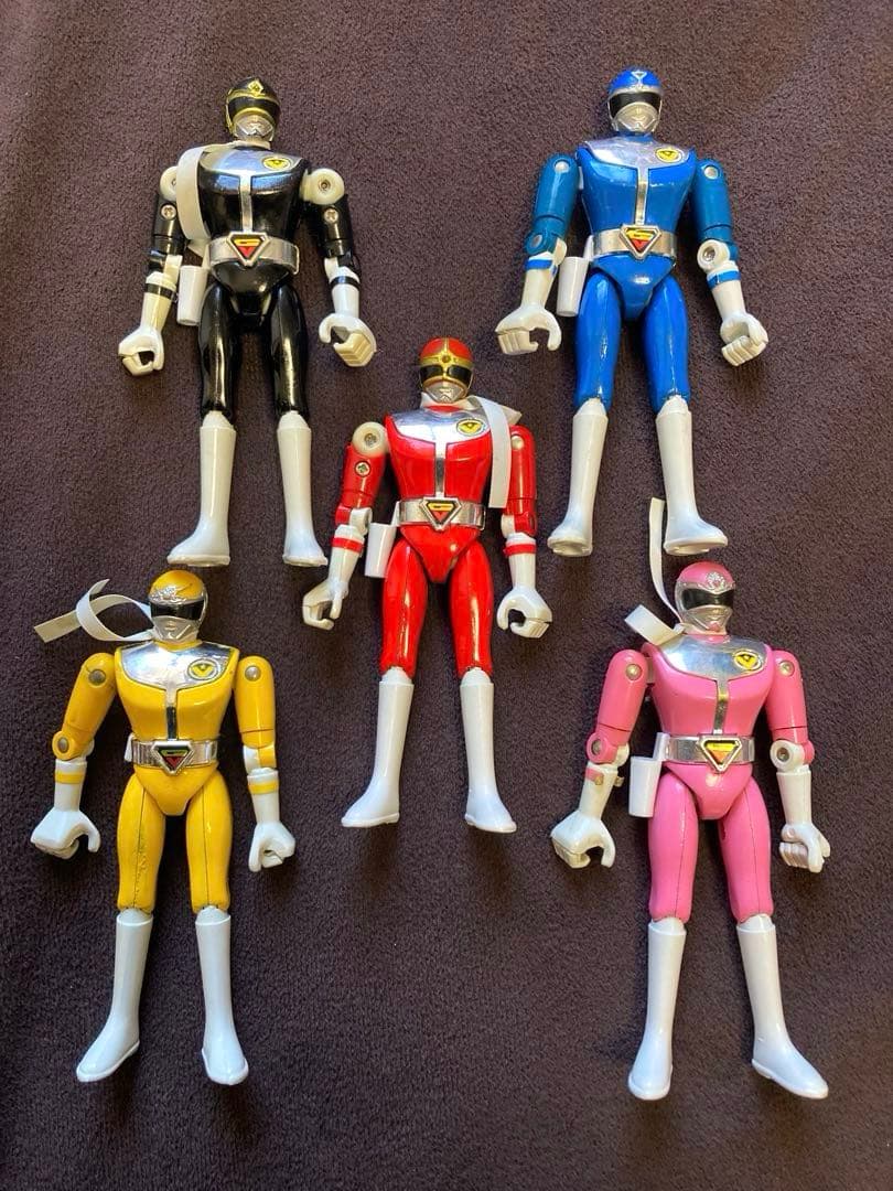 大戦隊ゴーグルファイブ 超合金 フィギュア 5体セット当時物 ポピー GB-71