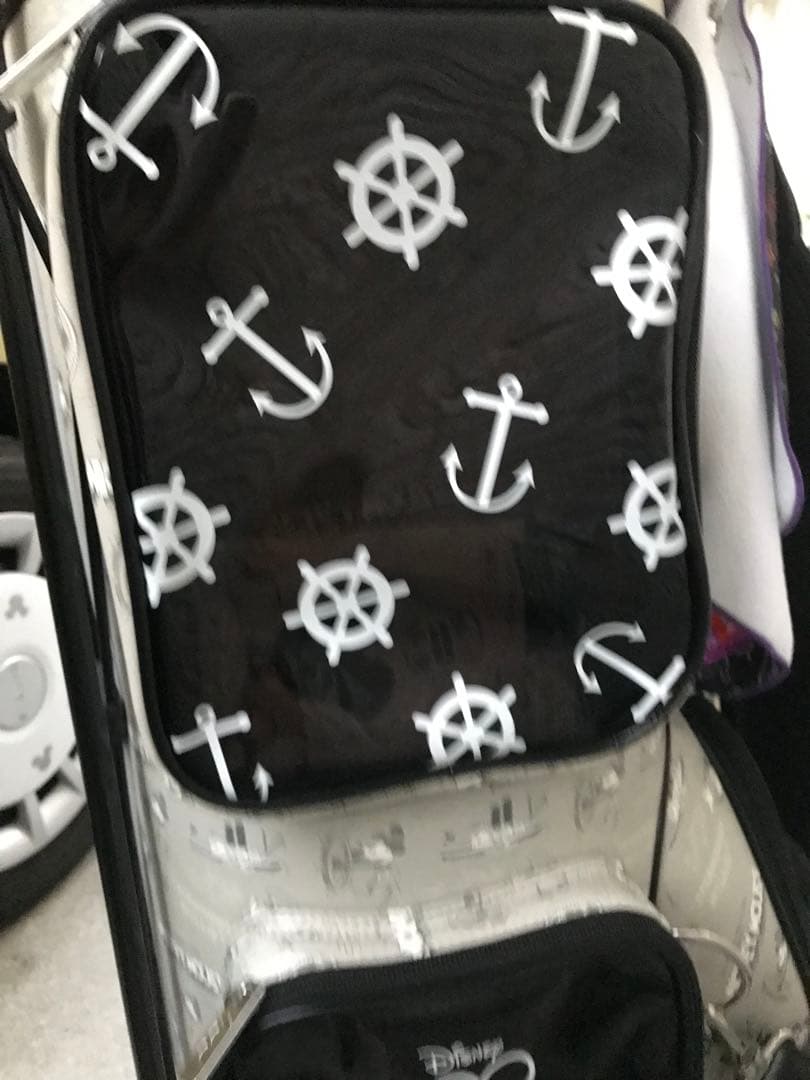 Lyny Disney100 ミッキーマウス キャディバッグ グレー・ブラック