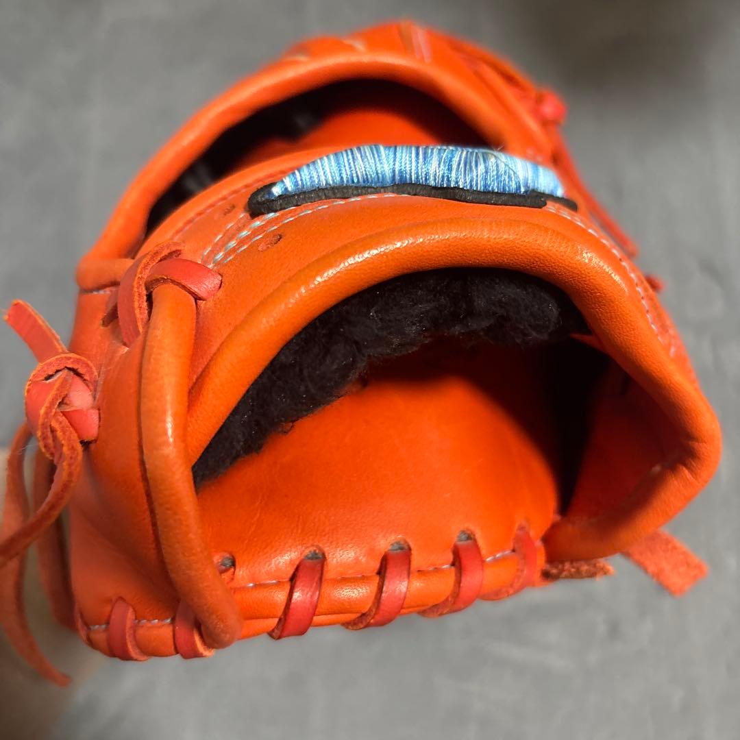セレクト 軟式野球用グローブ 右手用 オレンジ