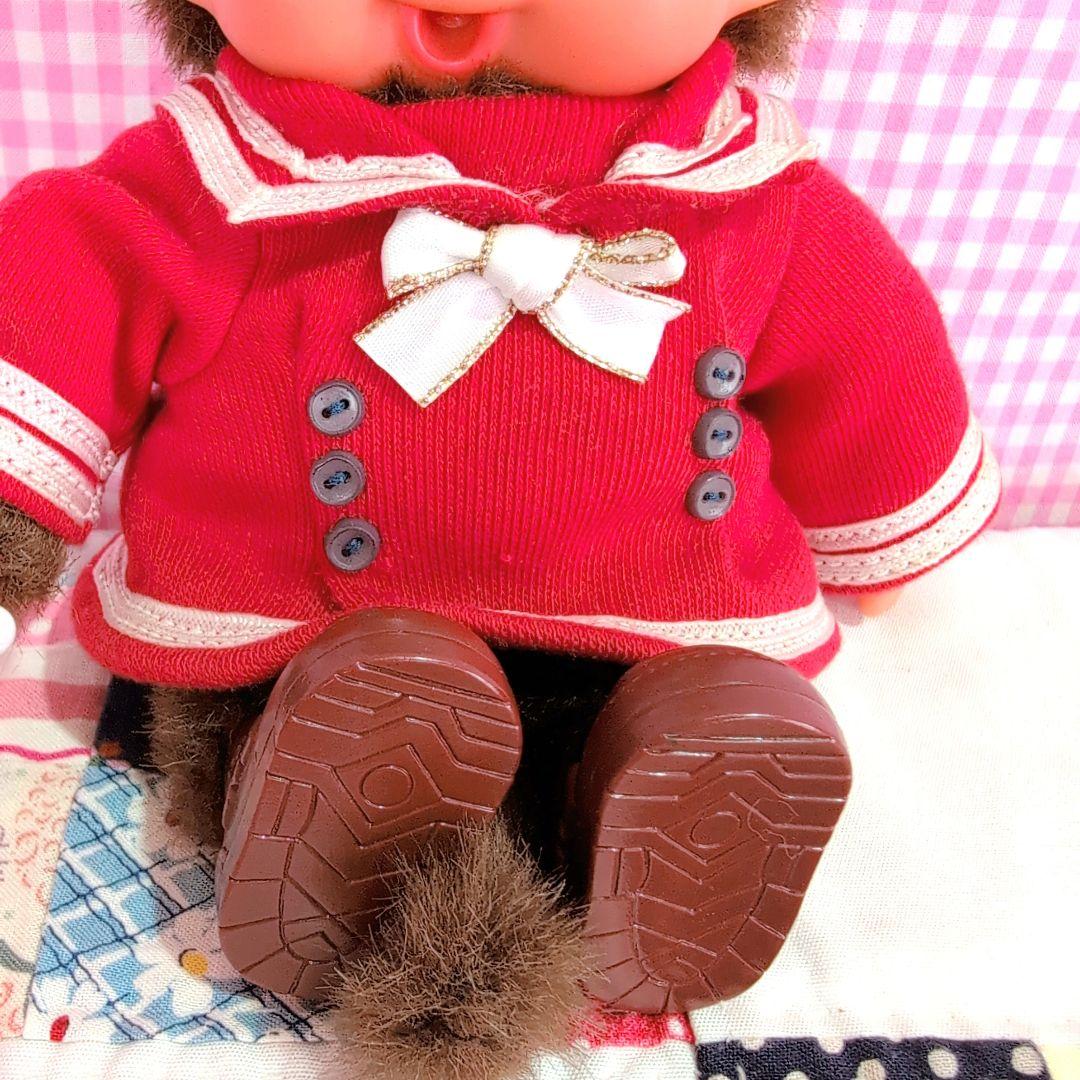 モンチッチ/sekiguchi/ぬいぐるみペア/セーラー服/赤/昭和レトロ