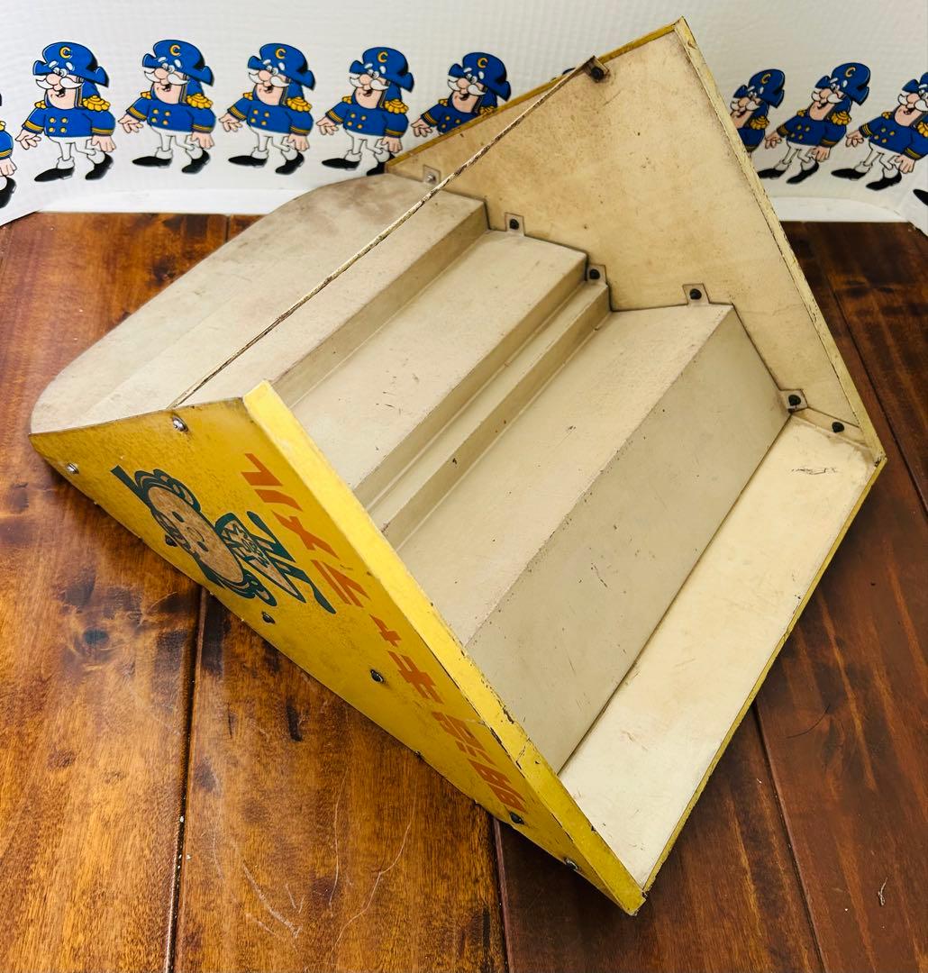 50' Meiji CARAMEL 明治キャラメル 店頭用ブリキラック 当時物