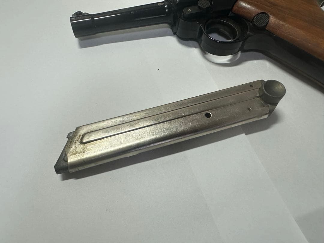 MGC ルガーP08 木製グリップ　モデルガン　箱付き　1980年代　ロゴ刻印