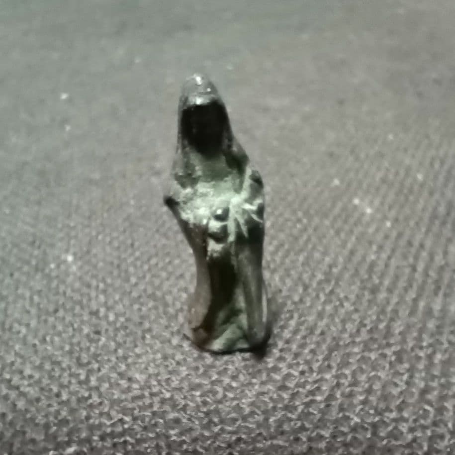 兜仏　兜守　観音様　古銅　高さ約3.6cm アンティーク　骨董　カ10