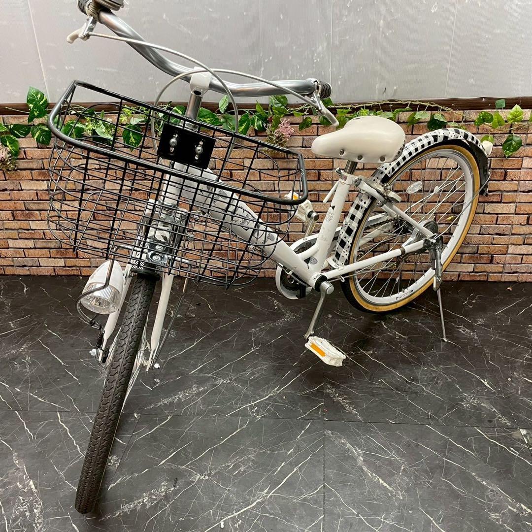 【72】子供用自転車 子供車 SPICEUP ホワイト 22インチ シングル