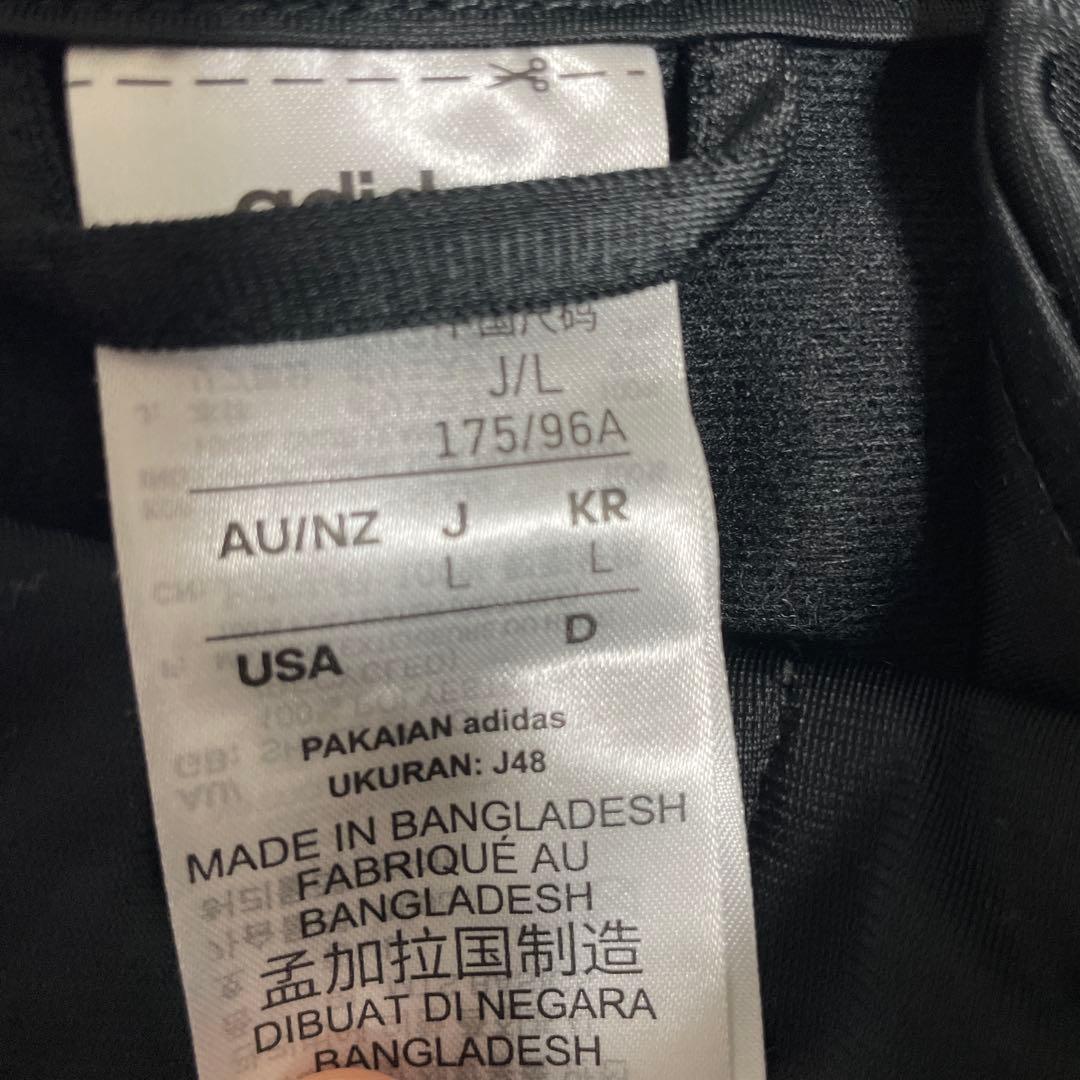 adidas ブラック ジャージ上下セット J/L