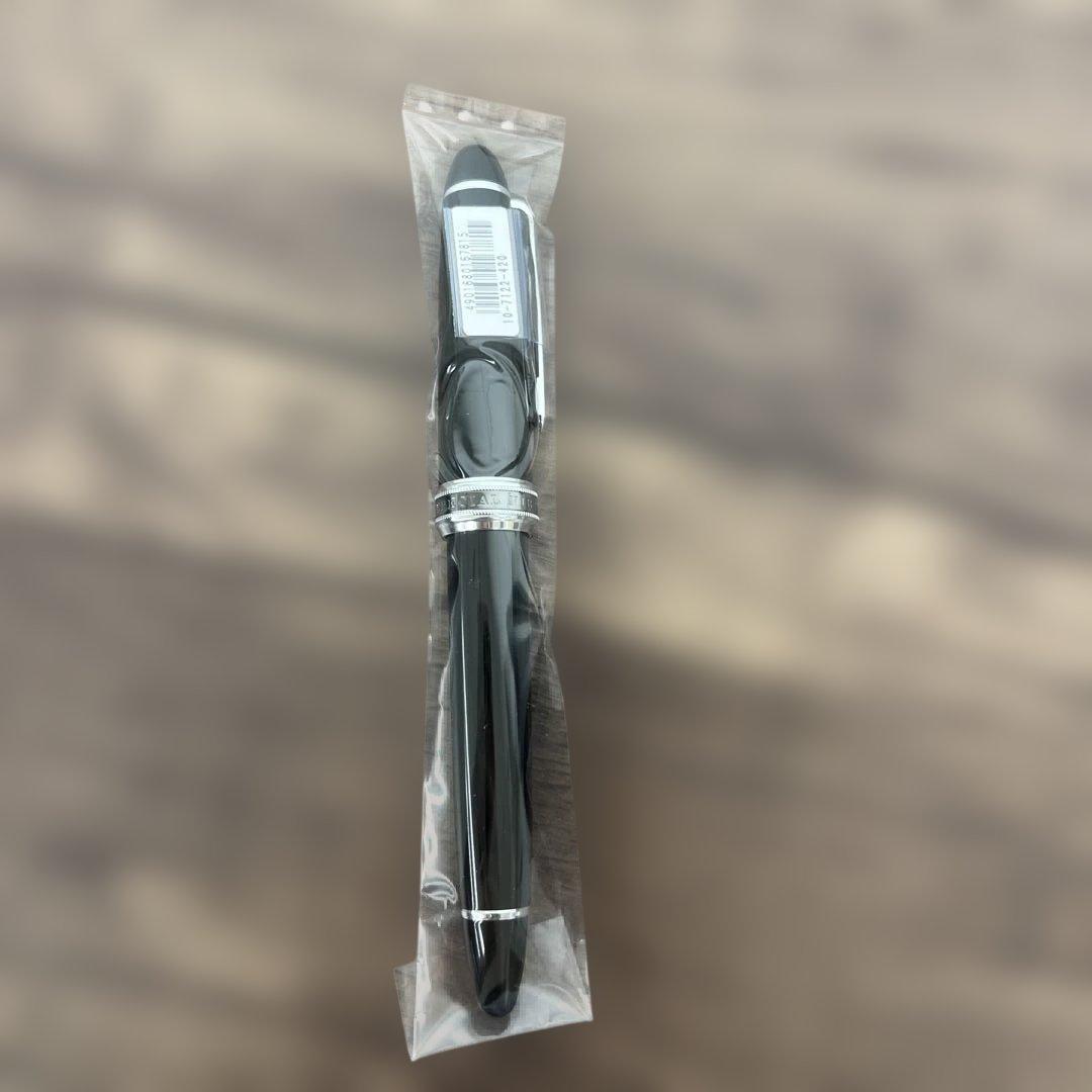 12654 セーラー万年筆 長刀研ぎ シルバートリム ブラック中字