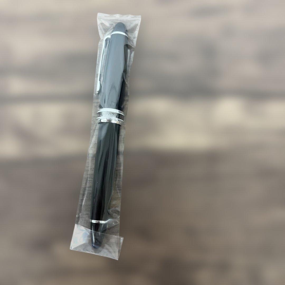 12654 セーラー万年筆 長刀研ぎ シルバートリム ブラック中字