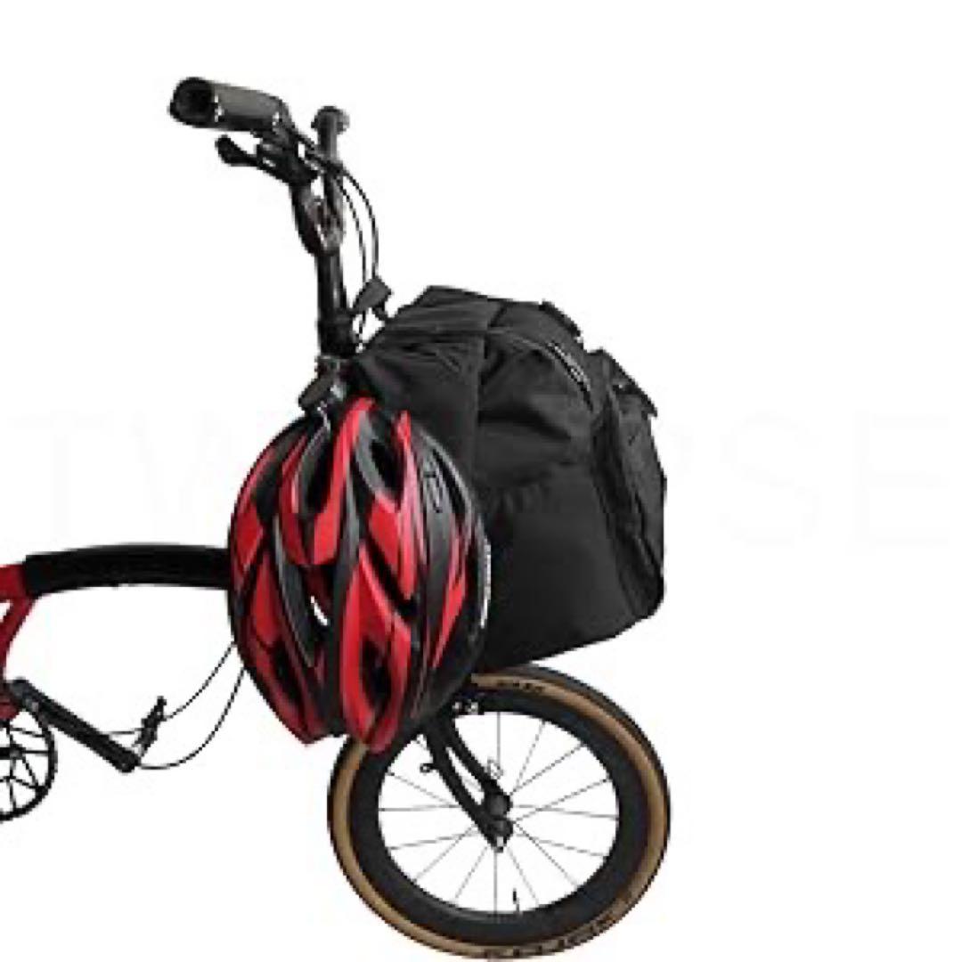 Brompton用 TWTOPSEロールトップTバッグ ブラック27.5ℓ