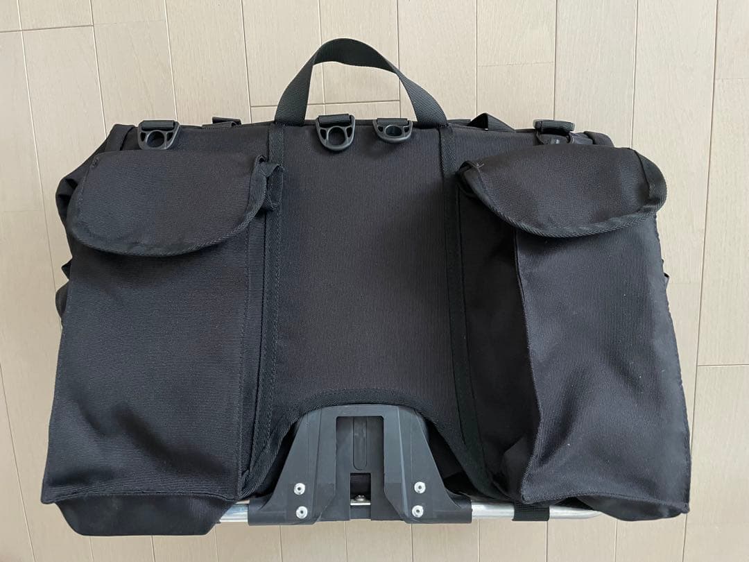 Brompton用 TWTOPSEロールトップTバッグ ブラック27.5ℓ