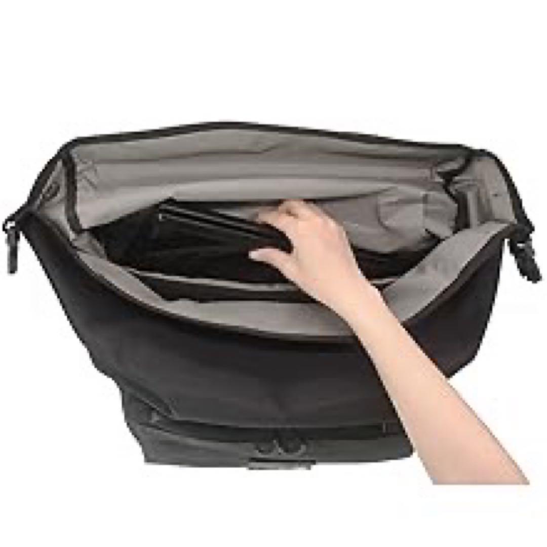 Brompton用 TWTOPSEロールトップTバッグ ブラック27.5ℓ