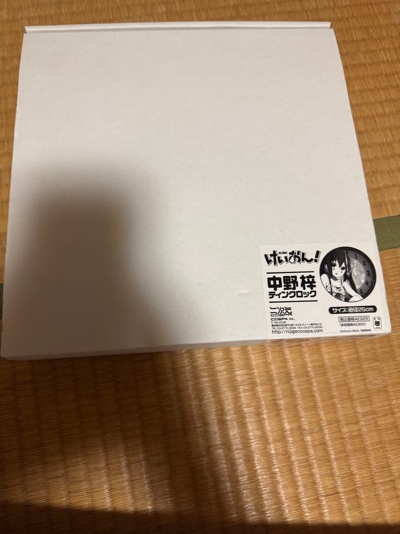 新品未開封品　けいおん！　中野梓　ティンクロック