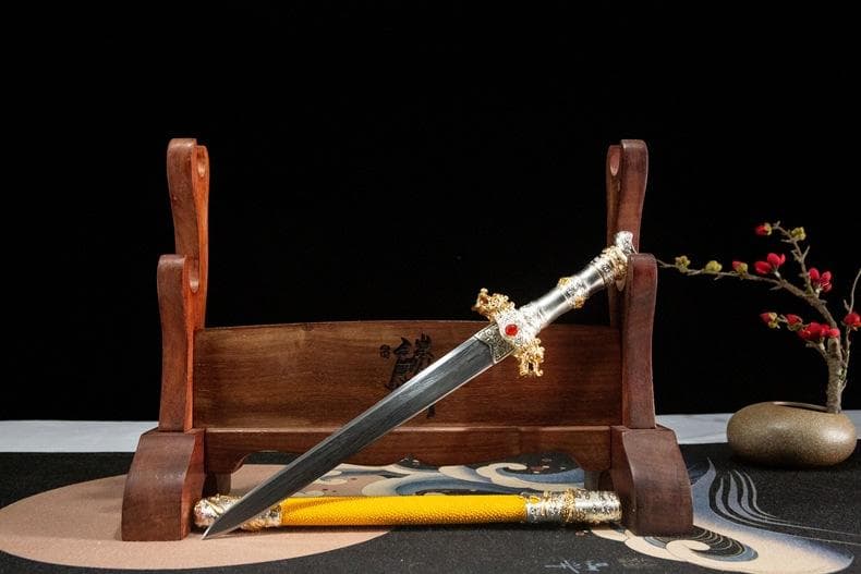 に頼る短剣 模造刀 居合刀 武士道 武具 漢剣 唐刀 龍泉剣 手鍛造打