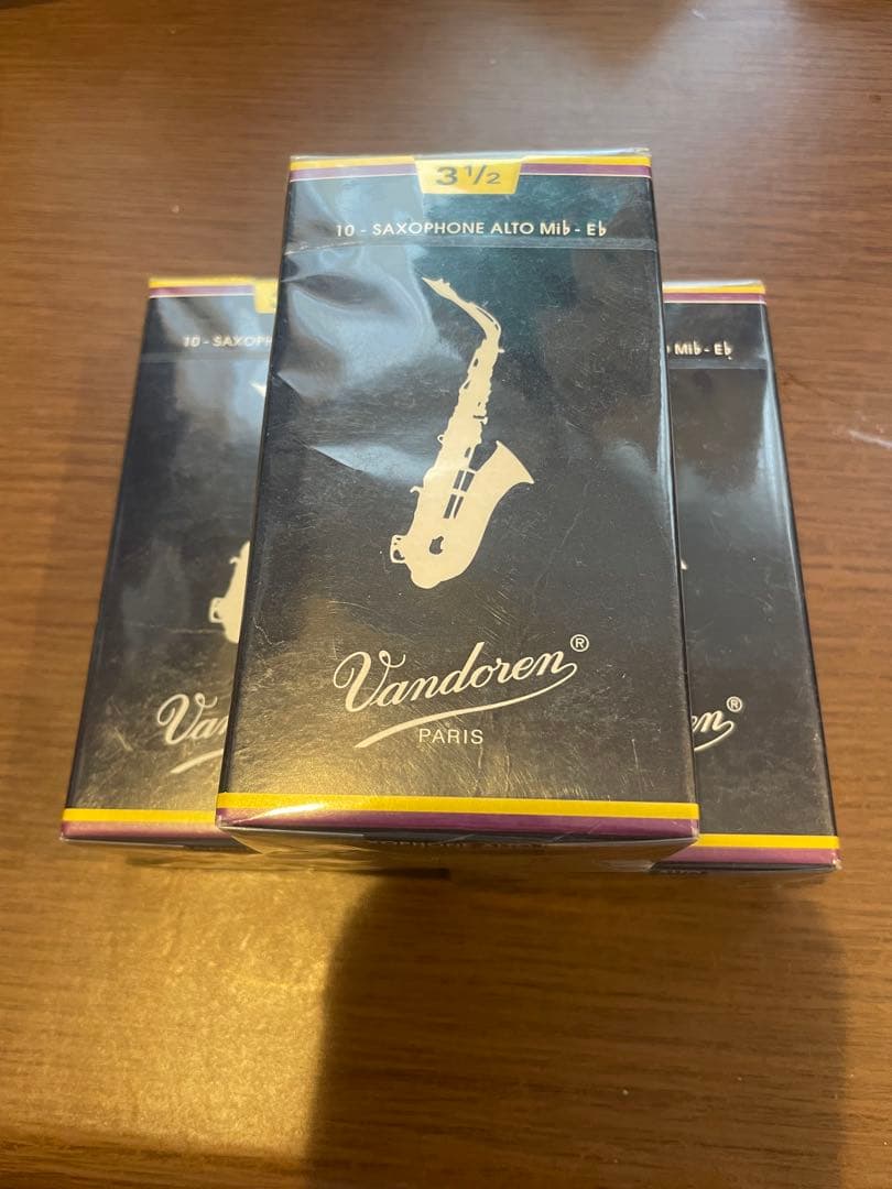 Vandoren サックスリード 3 1/2 10枚入り 3箱