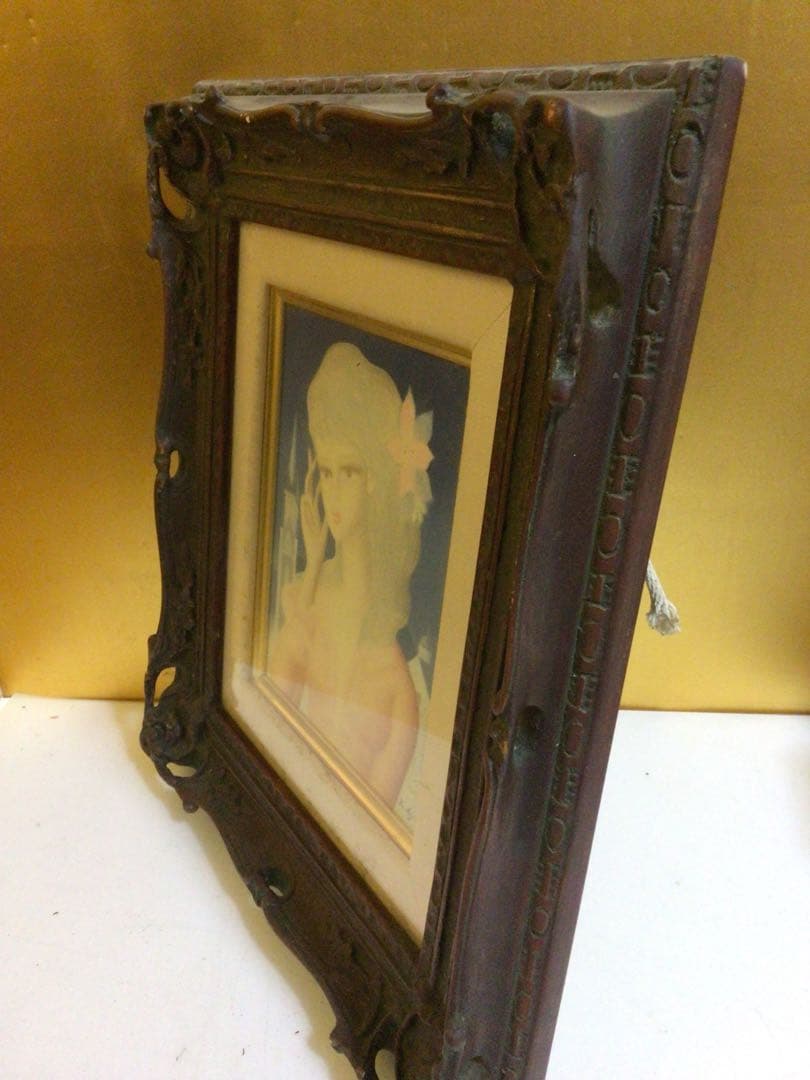 安食一雄『花飾』額縁がお洒落