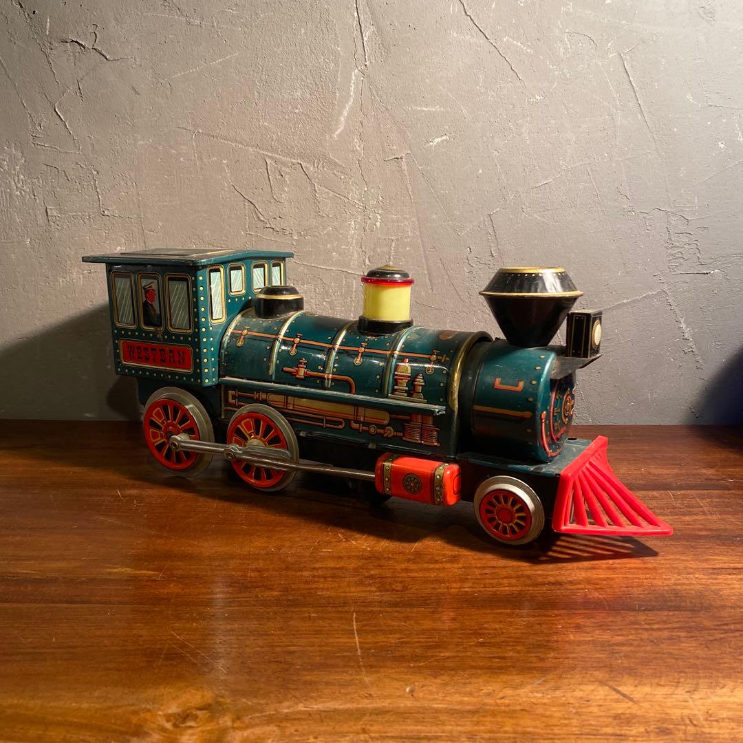 昭和レトロ 増田屋 ブリキ機関車 オブジェ ヴィンテージ レトロ玩具