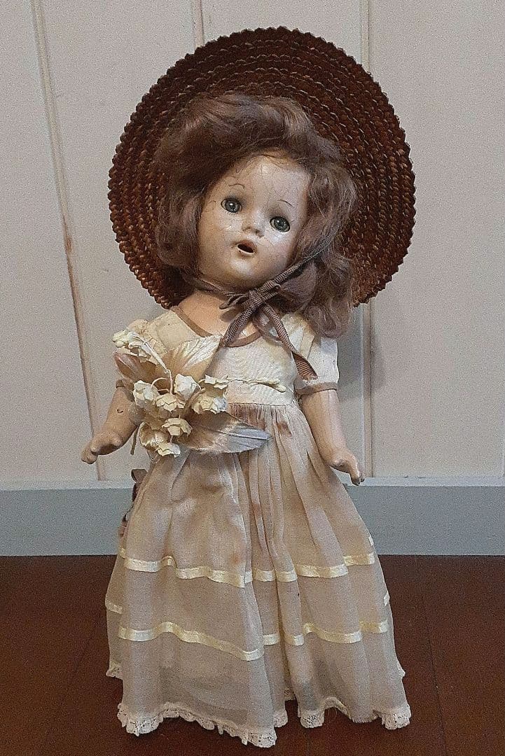 ⭐鈴蘭を持ったアンティークビスクドール　8