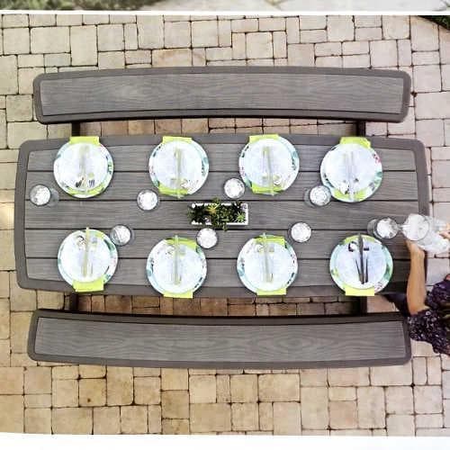 訳アリ特価LIFETIMEフレーム ピクニックテーブル折りたたみ 6人 ～ 8人