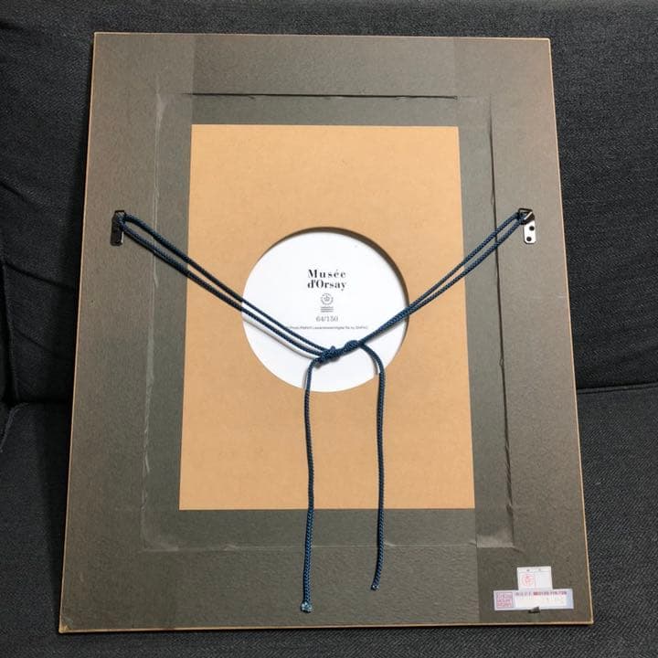 陶板画   すみれのブーケをつけたベルト・モリゾ