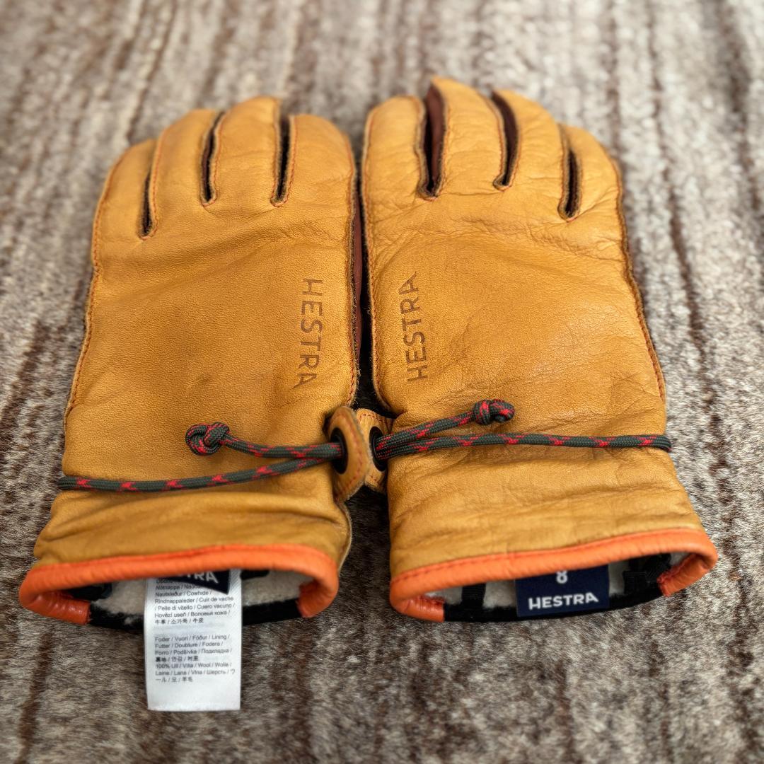 【サイズ8】HESTRA ヘストラ WAKAYAMA　レザーグローブ