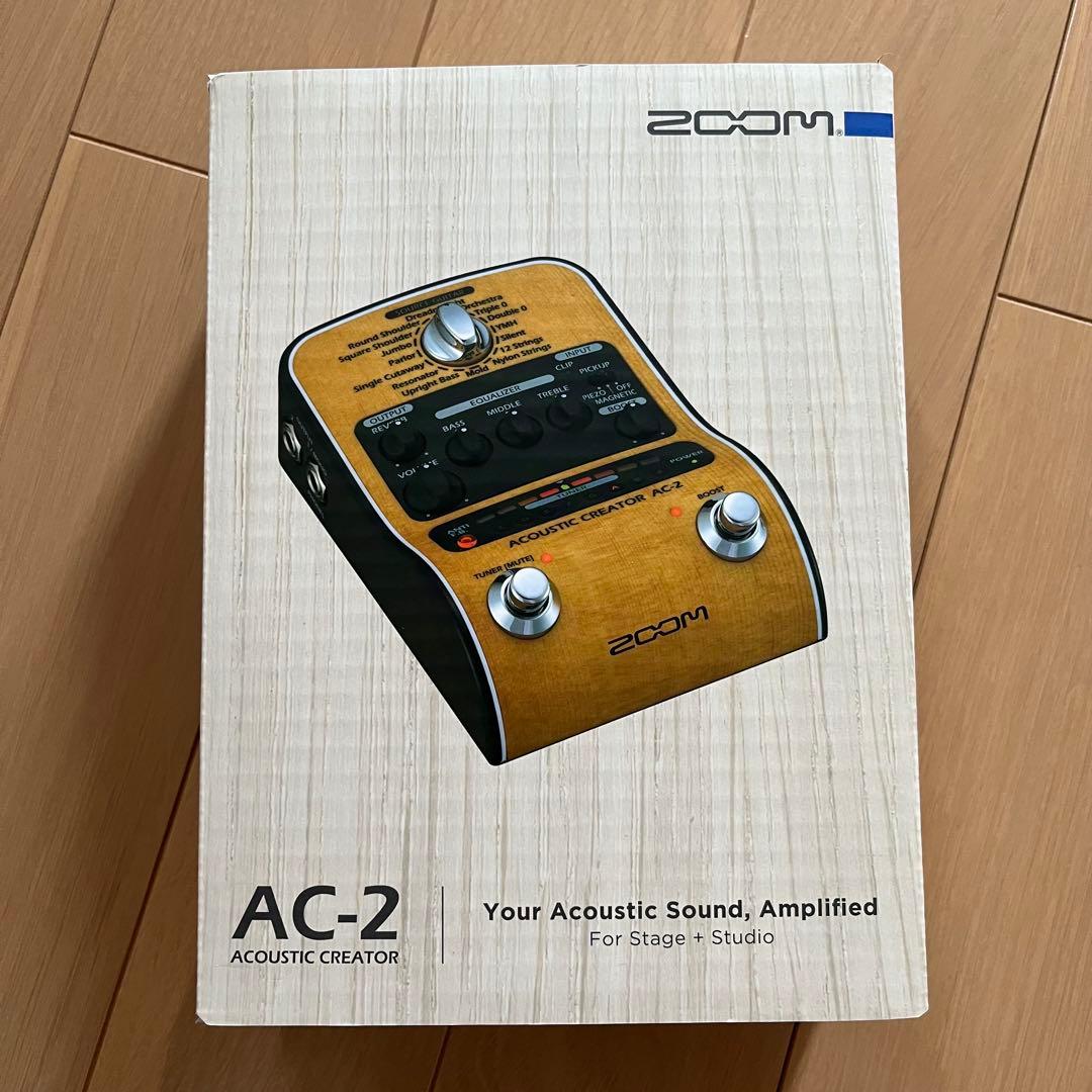 【ほぼ未使用品】ZOOM AC-2 アコースティックギター用 プリアンプ アコギ