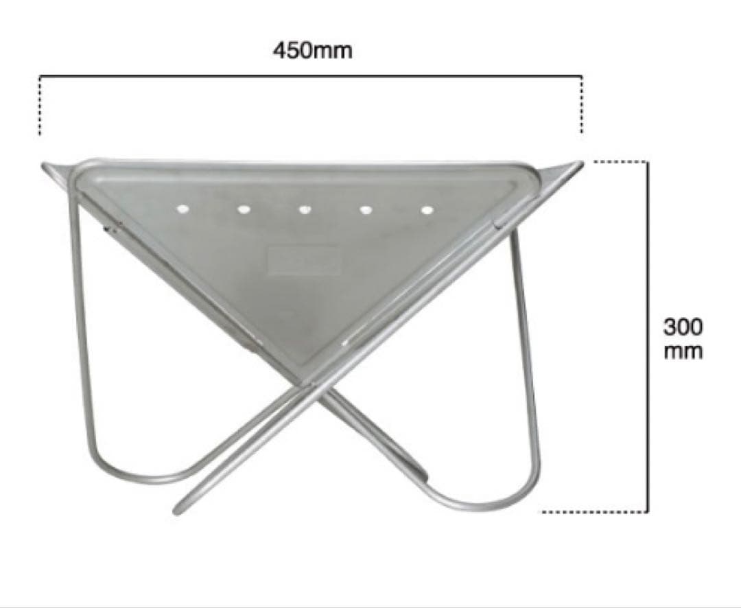 【新品未開封】 peak 焚き火台 三角形Ｌ（3〜4人用）