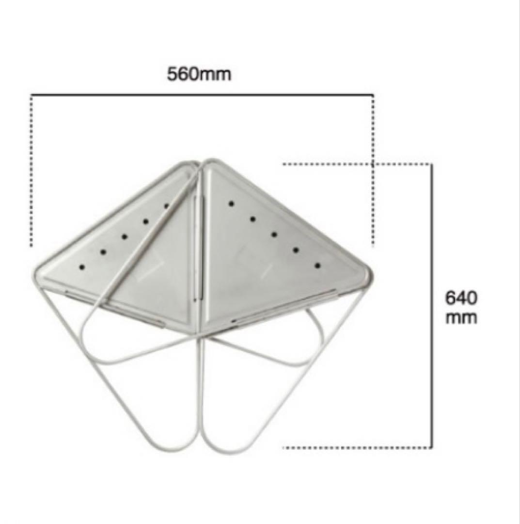 【新品未開封】 peak 焚き火台 三角形Ｌ（3〜4人用）