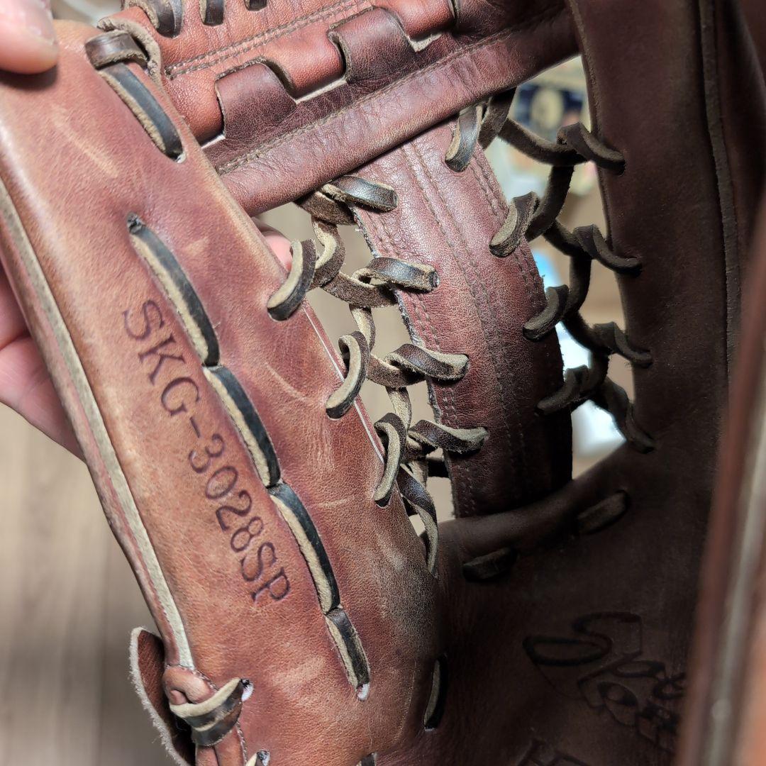 ハイゴールド　硬式野球　外野手Natural-Flex 茶色 硬式グローブ