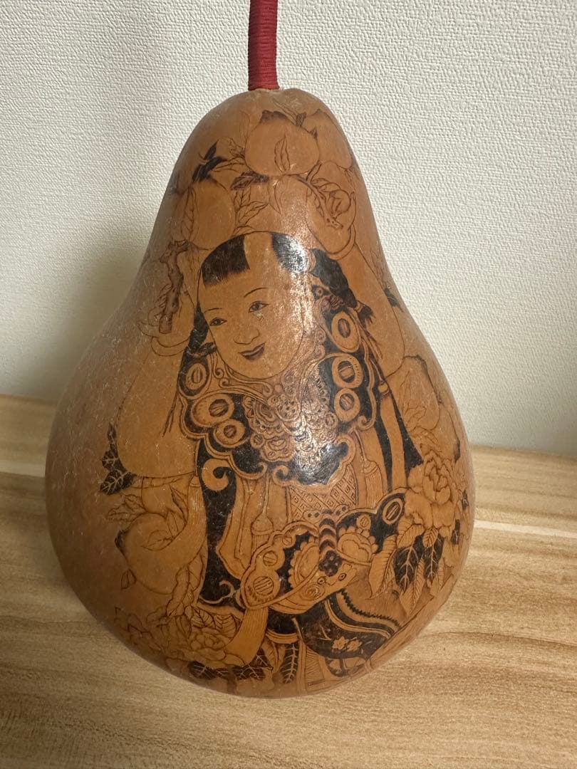 手彫りひょうたん 置物