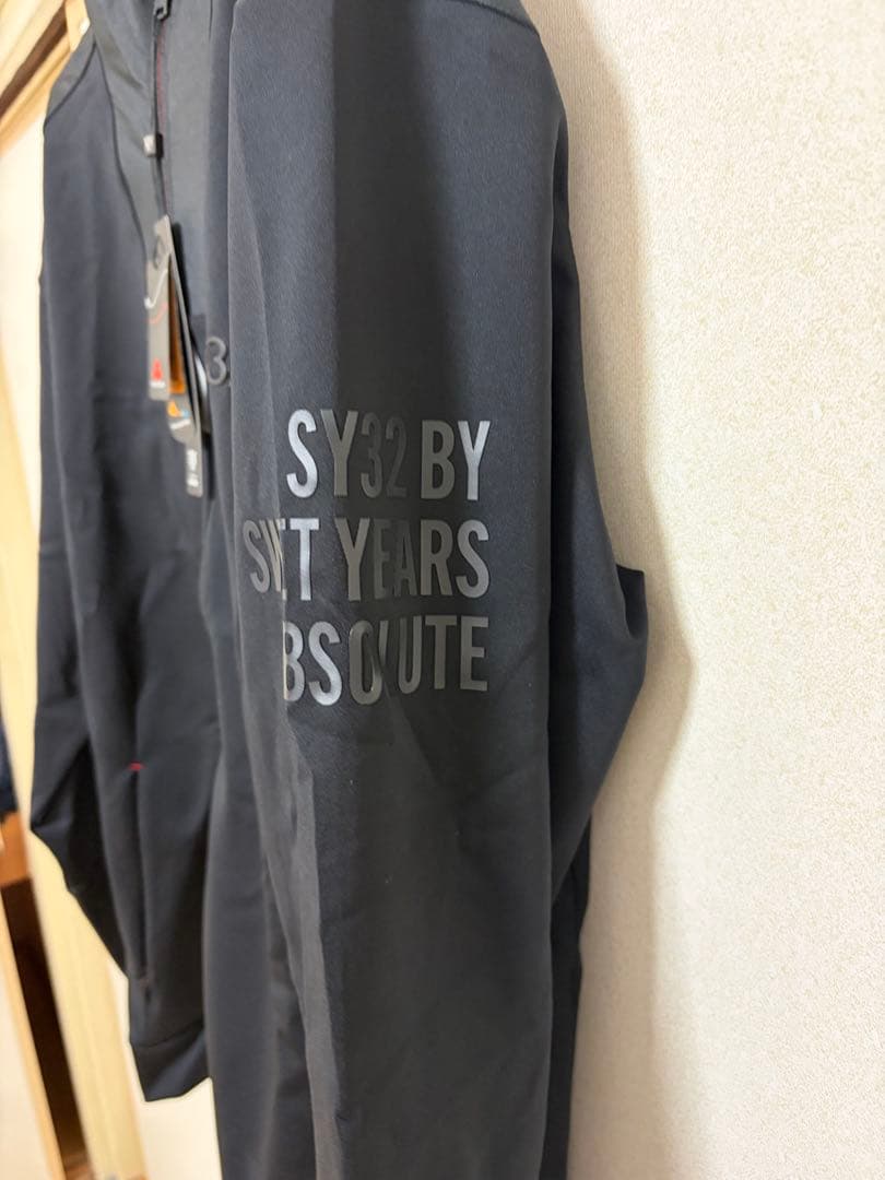 SY32 ブラック フルジップジャケット　セットアップ