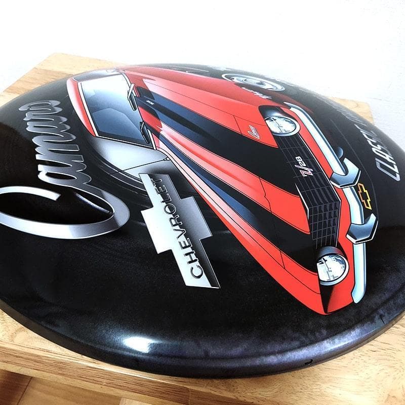 ブリキ看板 車 シボレー カマロ 1969 アメリカン 雑貨 ガレージ おしゃれ