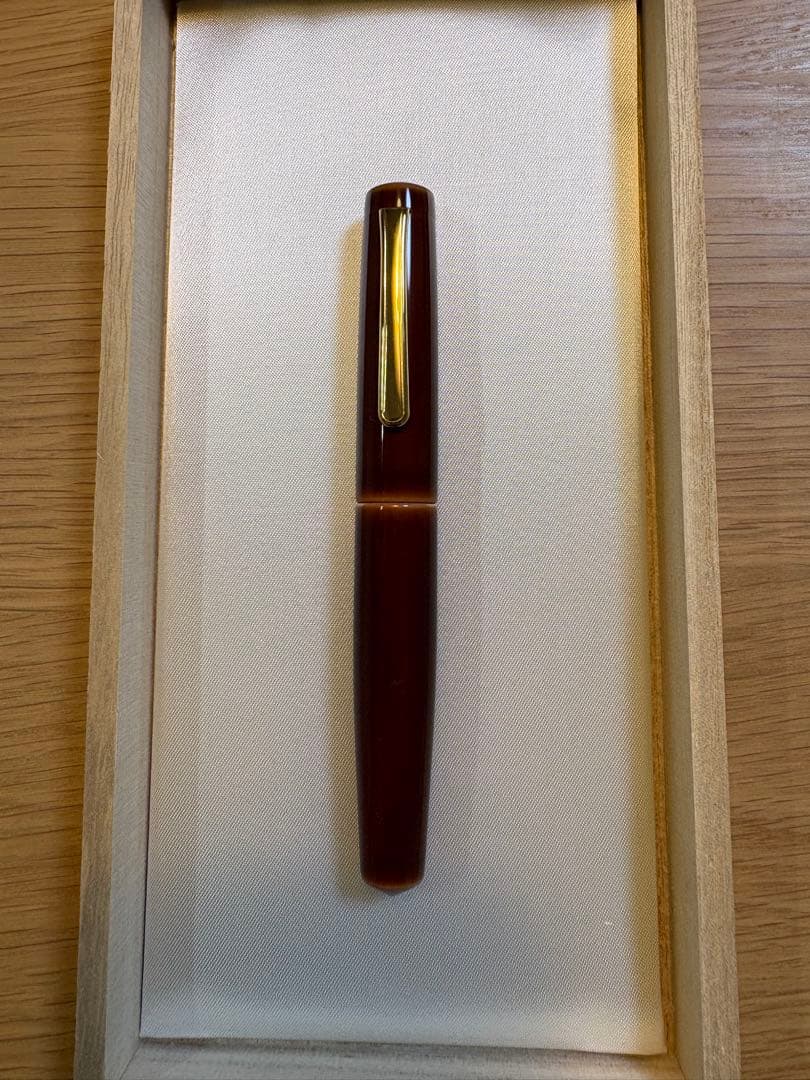 中屋万年筆　ピッコロ鴇溜　極太