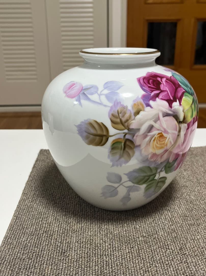 Noritake オールドノリタケ 木村義一 ハンドペイント バラ絵 花模様金彩