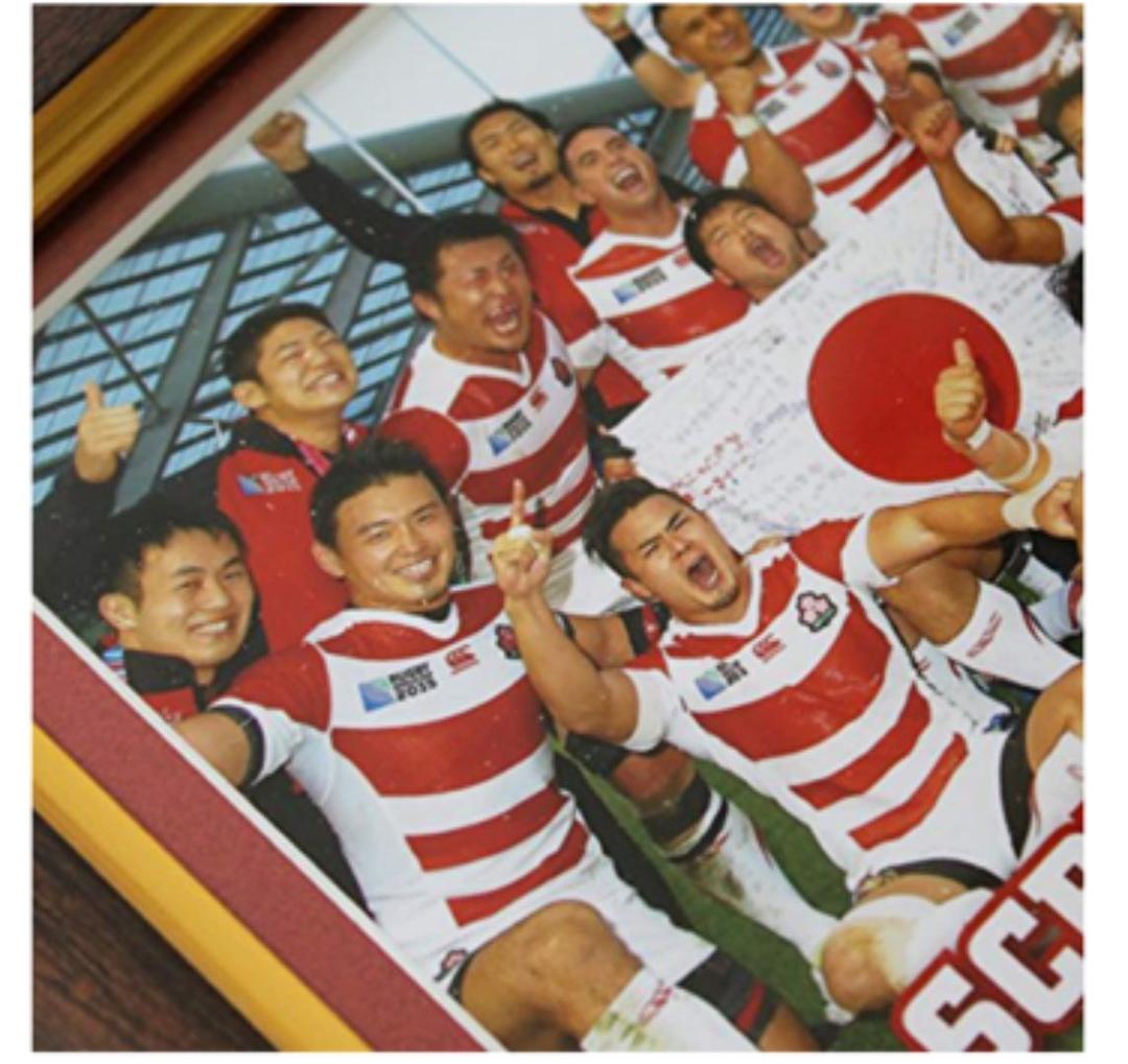 ラグビー日本代表 ワールドカップ記念 額入りフォト RWC2015