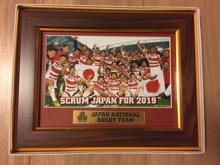 ラグビー日本代表 ワールドカップ記念 額入りフォト RWC2015