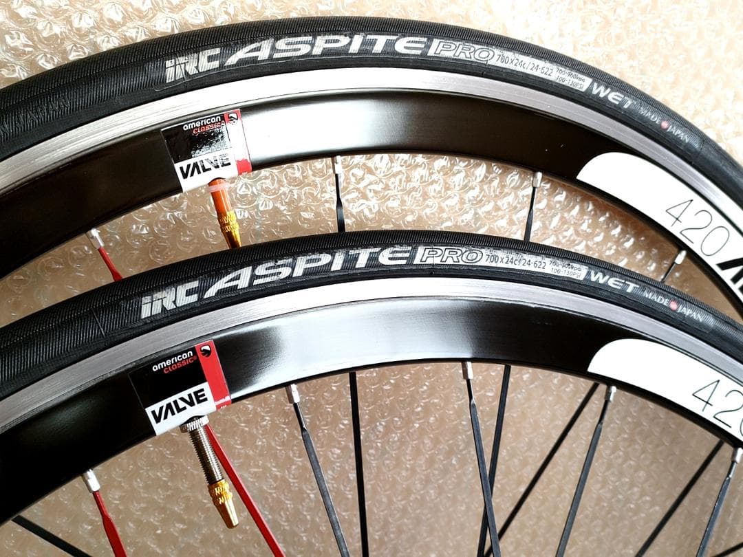 超軽量 アメリカンクラシック 10速 ホイール前後セット 自転車