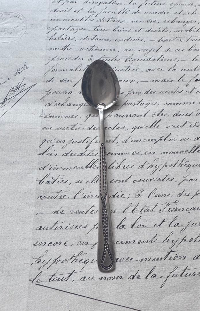 銀製装飾スプーン 約13cm ナバホ　シルバー　銀