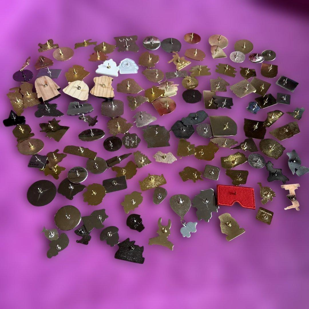 ご当地 ☆観光地 名所デザイン ピンバッジ ピンズ まとめ売り☆レトロ 119個