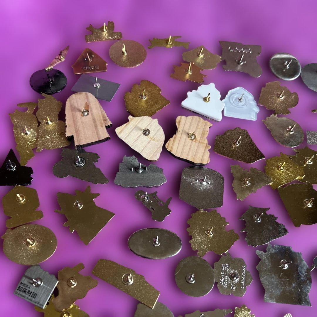 ご当地 ☆観光地 名所デザイン ピンバッジ ピンズ まとめ売り☆レトロ 119個