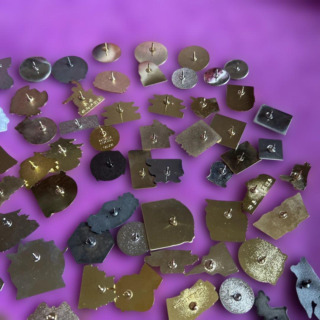 ご当地 ☆観光地 名所デザイン ピンバッジ ピンズ まとめ売り☆レトロ 119個