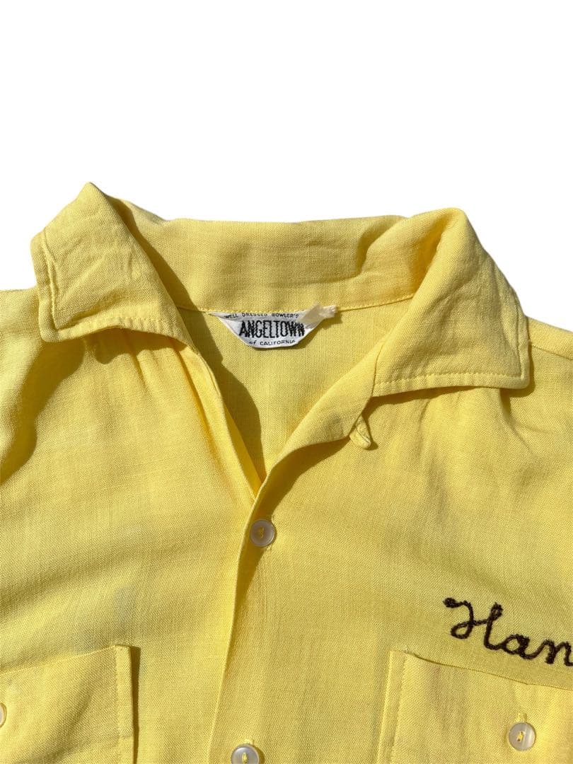 60's ボーリングシャツ　ANGELTOWN ボウリングシャツ