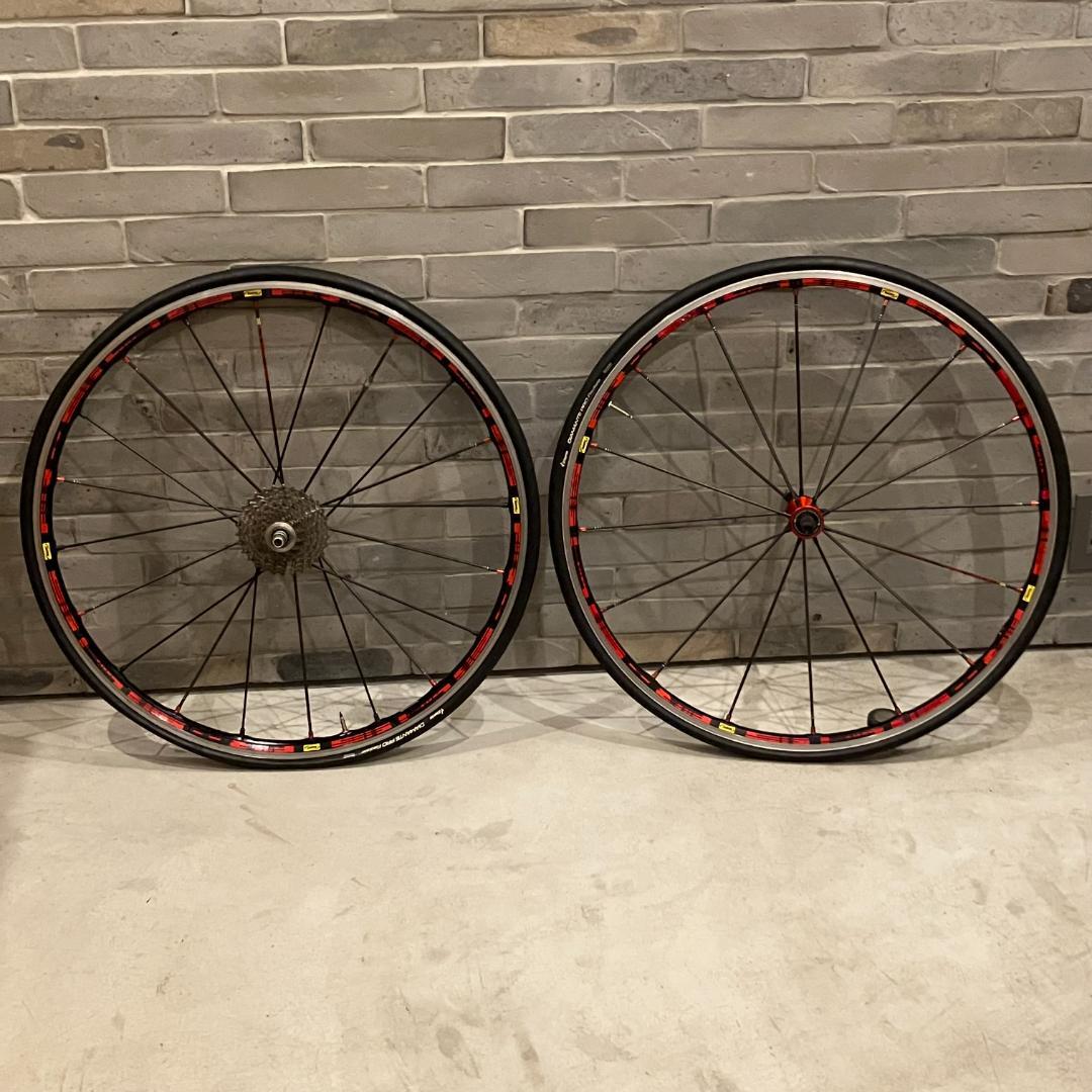 完組ホイール マビック スプロケット、タイヤ付き