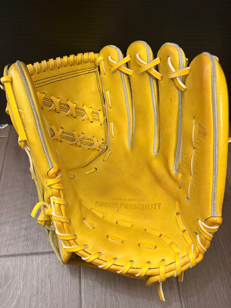 GORILLA 硬式野球グローブ 右投げ イエロー